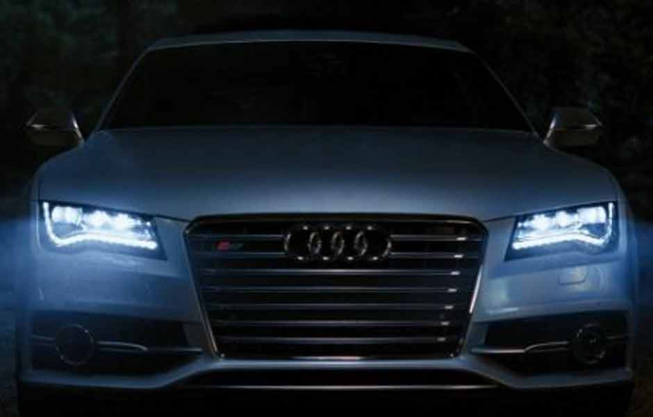 Audi's nya LED strålkastarna