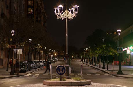 Madrid uppgraderar till LED gatubelysning