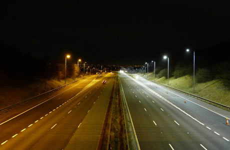 Lysdioder på motorvägar