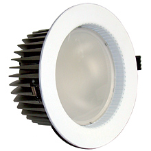 LED Downlight K1052 8x3W CREE: En av våra mest sålda lampor. Väldigt enkel att installera, behöver ingen kåpa (vi rekommenderar ändå att man installerar en skyddande kåpa), då lampan avger väldigt lite värme. Levereras inkl. inbyggd transformator, bara att koppla in på 100-240 VAC, strömstyrkan är 700 mA. Lampan skall installeras infälld i tak. Lampans antikorrosions konstruktion (aluminium) gör den tålig. Lampan finns i 2 färger, antingen ren aluminium eller vit.