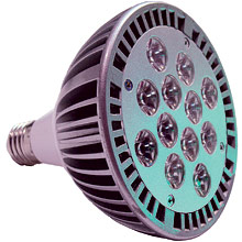 <strong>LED PAR 38 lampa PRO E27 12x1W:</strong> Vår utvecklingsavdelning i Madrid har tillsammans med Spanska Politécnica universitetet, för industriella ingenjörer, designat denna professionella högkvalitativa LED lampa. Högkvalitativa LED ger hög ljusstyrka direkt utan fördröjning, samt har en lång livslängd och är energieffektiva. Professionell högkvalitativ LED belysning som minskar elförbrukningen betydligt, jämfört med traditionell belysning. LED lampan är anpassad för offentlig användning och mycket arbete har gjorts för att lampan skall vara högeffektiv.