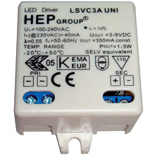 LED Transformator 350mA 8x1W
