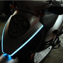 Motorcykel: Light Tape® installerad på en motorcykel