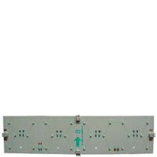 Lampan drivs med 24 VDC och ljusflödet är ca 6 400 lm/kvm, vilket är extremt högt, beroende på högeffektiva klara SMD LED, strömförbrukningen är endast ca 130 W/kvm och antalet SMD LED är ca 1 056 st/kvm, vilket ger det jämna skenet. Lampan skall installeras bakom föremålet som skall belysas. Lampan finns både i RGB (endast i 300x300 mm) och vit belysningsfärg, då i olika storlekar 75x75 mm, 300x75 mm eller 300x300 mm, vilket gör att du kan anpassa formatet efter önskemål, lika lätt som att sätta ihop legobitar.