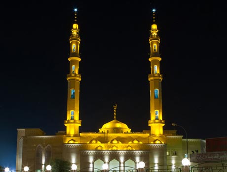 Mellanösterns första moské men endast LED?