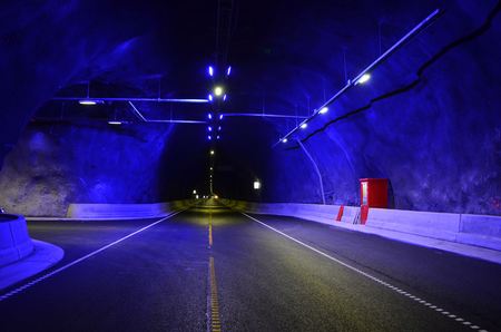 Världens längsta tunnel med endast lysdioder