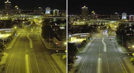 Ännu en stad byter till LED gatubelysning