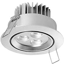 LED Downlight K1009 3x3W: En av våra mest sålda lampor. Väldigt enkel att installera, behöver ingen kåpa (vi rekommenderar ändå att man installerar en skyddande kåpa), då lampan avger väldigt lite värme. Levereras inkl. transformator, bara att koppla in på 110-240 VAC, strömstyrkan är 700 mA. Lampan skall installeras infälld i tak eller skåp. Lampans antikorrosions konstruktion (aluminium) gör den tålig.