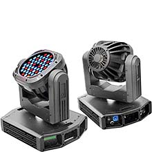 Motoriserad LED 280W RGB Svart