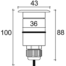 LED Utomhus T4142 1x1W